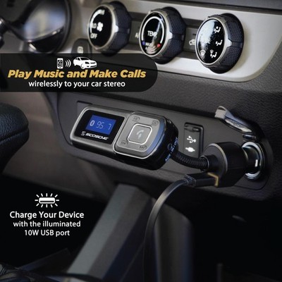 Monster Bluetooth FM Transmitter and 20W QC3.0 USB and Type