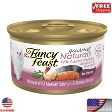 Wet Cat Food Salmon Shrimp Vitamins Minerals Nutrients Adult Cat 3 Oz Can 12Pack 9.78 per gallon