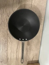 Vintage CALPHALON Commercial Aluminum Cookware G175HC Anodized 8 1/2" Mini Wok
