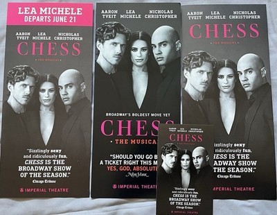 SCHACH-BROADWAY MUSICAL FLYER-AARON TVEIT-LEA MICHELLE STARTET IM JUNI