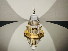 Statuina Cattedrale Swarovski Cristallo Ricordi Viaggi Tonalità Oro