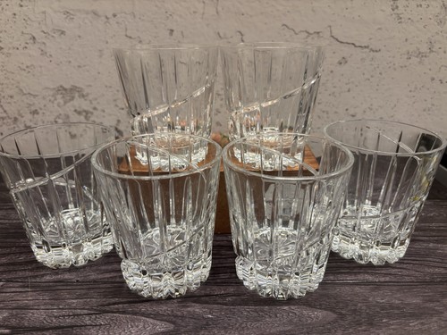 *DISCONTINUED* MINT Mikasa Uptown Crystal Double Old Fashioned Glasses Set of 6