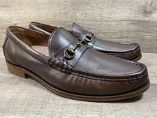 Cole Haan C21429 Brown Leather Bit Loafers Dress Shoes Mens Size 9.5 M