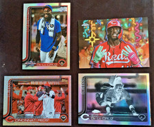2025 Topps Chrome Update 4-card lot Elly De La Cruz Celebracion SP #CT-7 Reds +3