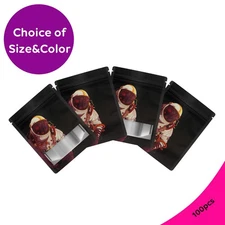 2Pcs - 100Pcs Smell-Proof Mylar Bags 3.5g Resealable Foil Pouches Food Storage