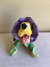 Disneyland Resort Souvenir Sitting Pluto Bean Bag Plush Stuffed Animal Toy 8"H