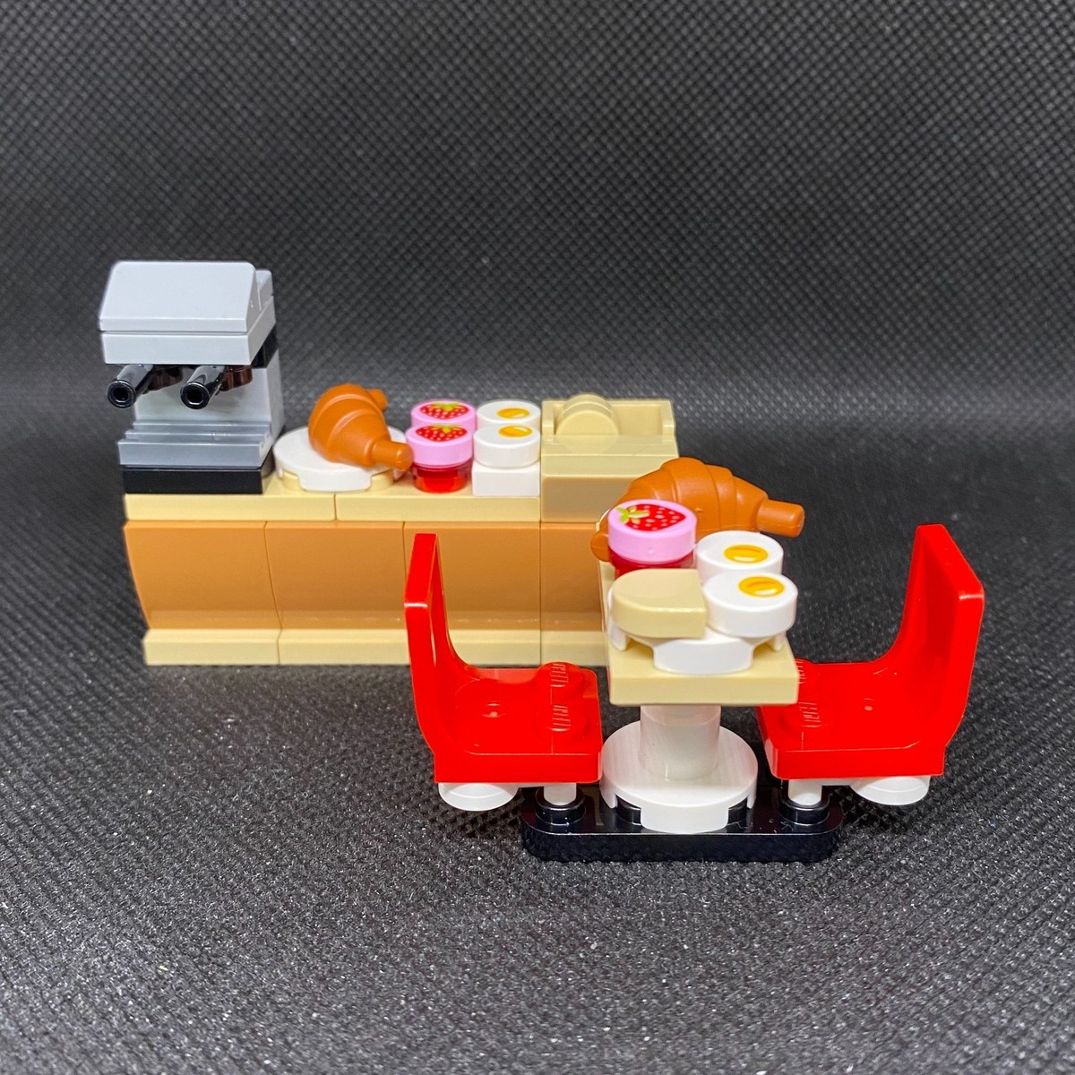 Lego Food & Drink Breakfast Spread Coffee Machine Croissant Jam