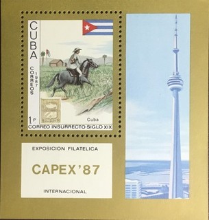 Caribbean 1987 Capex Minisheet MNH