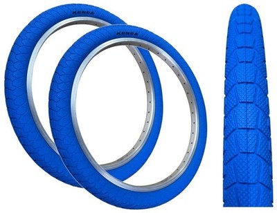 PAAR KENDA KRACKPOT 20 x 1,95 BLAU Kinder BMX Fahrrad Freestyle Street Reifen K-90