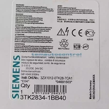 1PCS New Siemens Safety Relay 3TK2834-1BB40 24VDC