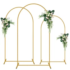 3 Pack Arch Backdrop Stand (7.2FT/6.6FT/6FT), Metal Backdrop Arch Stand, Deco...