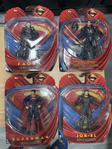 Movie Masters Man Of Steel Superman, General Zod ,Faora ,Jor-El | eBay