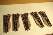 Märklin H0 M-Gleis Handweichen 5221, 3 x  R und 2 x  L (5 Weichen)