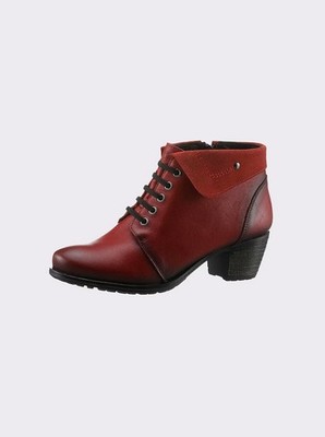 Stiefelette Rot 37 HEINE Damen Leder Kurzstiefelette UVP: 119  6.906