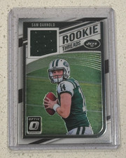 Sam Darnold Rookie Threads Prizm Jersey Rookie Card SP 2018 Donruss Optic Relic. rookie card picture