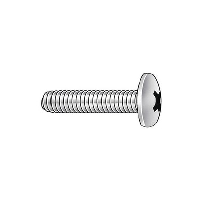 GRAINGER APPROVED U51862.011.0037 MS,#4-40,Plain,3/8''L,100PK 2CB75
