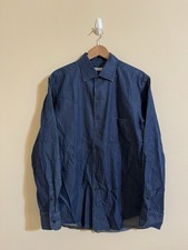 Loro Piana Andre Denim Button Up Shirt Blue XL