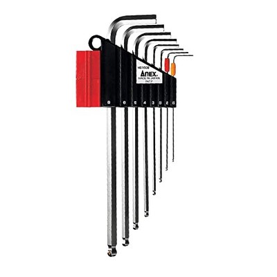 ANEX HB1008 Kugelkopfschlüssel mit Mag Catch Halter 8-teiliges Set