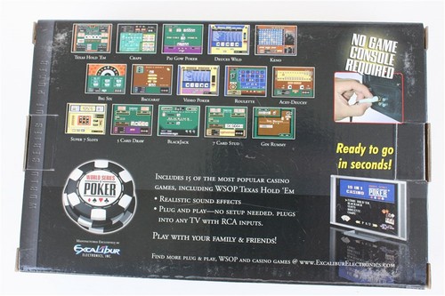 WSOP World Series of Poker Wireless Plug & Play 15-in-1 TV Game Casino Blackjack - Picture 4 of 5