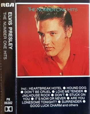 K7 AUDIO ELVIS PRESLEY - THE NUMBER ONE HITS - RCA -1987