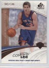 2005-06 SP Game Used Edition Rookie Authentics Bronze 41/100 David Lee #103 0c2