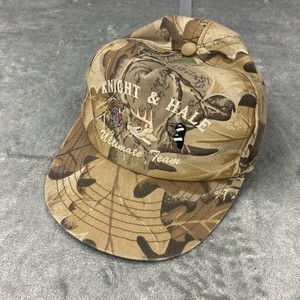 Vintage Knight & Hale Hat Ultimate Team Game Calls Deer Turkey Camo Cap USA Made