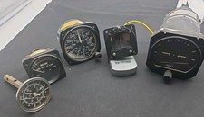 Vintage (1960's) Piper Airplane Instruments - Set Of 5