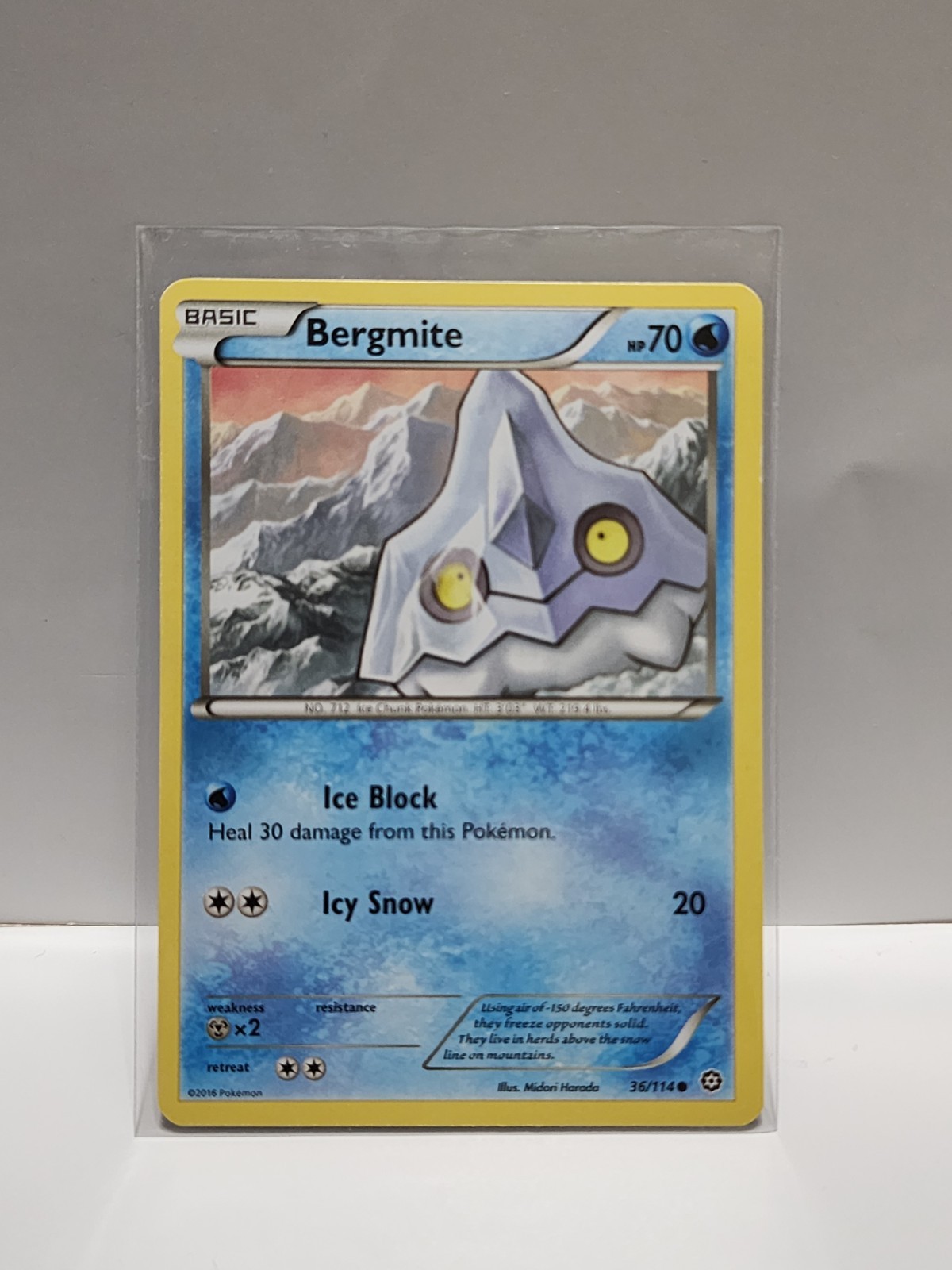 Bergmite 36/114 XY Steam Siege Regular Pokemon TCG Card [ENG]*