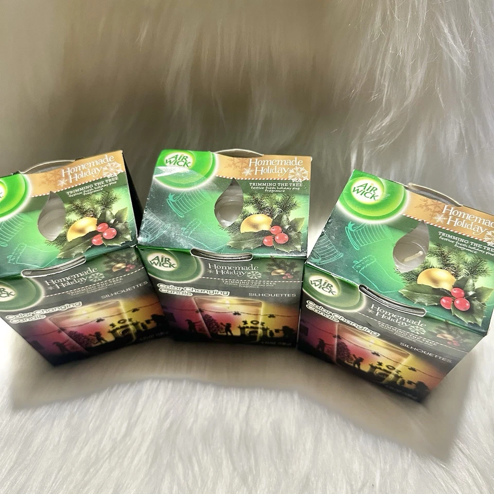 Juego de 3 siluetas de mecha de aire DC'D que cambian de color vela recortar el árbol Foto 2 de 4