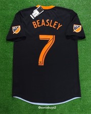 Adidas BEASLEY MLS Houston Dynamo Away Authentic Soccer Jersey, CE3306, Sizes