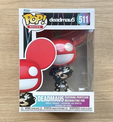 Funko Pop Rocks Deadmau5 With Professor Meowingtons PHD #511 + Free Protector