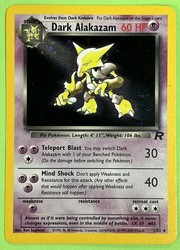 Dark Alakazam 1/82 Team Rocket Holo Rare