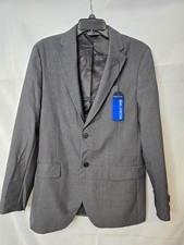 NWT Nautica Mens Charcoal Gray  Modern Seasonal Gaff Bi-Stretch Suit Blazer 36R