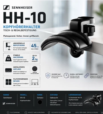 Sennheiser HH-10 Kopfhörerhalter Kopfhörer Headset Headphone Halterung Befest