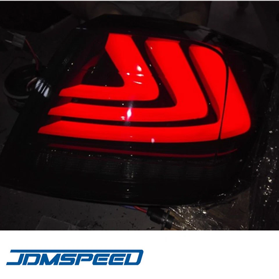 Juego (2) Luces traseras de humo rojas freno led para Honda Accord 2013-2015 sedán de 4 puertas Foto 2 de 4