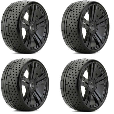Powerhobby 1/8 GT Atomic Belted Mounted Tires 17mm Soft Compound (4)