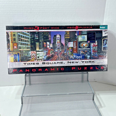 NEW SEALED Times Square New York 750 Pc Jigsaw Puzzle Buffalo Games Panoramic