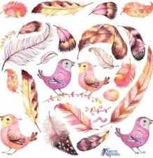 Violette Stickers Birds & Feathers  Stickers Crafts Planner Supply Scrapbook