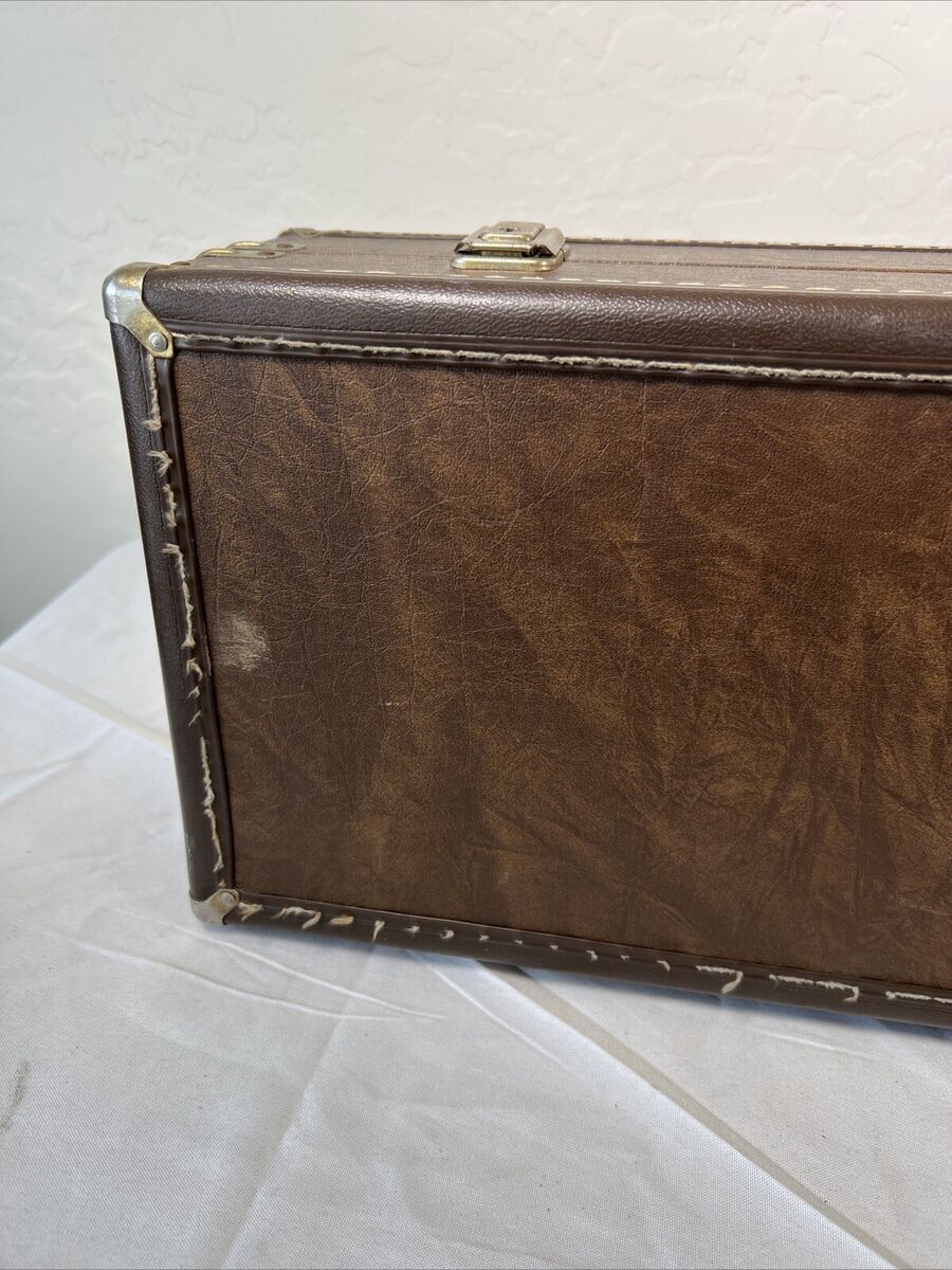 Browning Vintage Leather Shotgun Rifle Hard Takedown Case Browning Vintage Leather Shotgun Rifle Hard Takedown Case