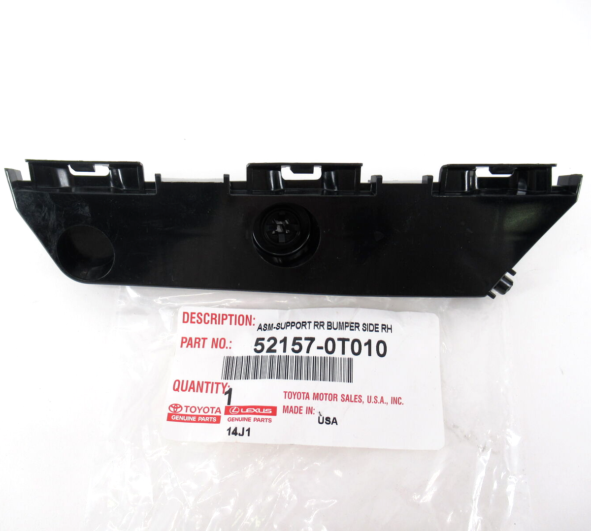 Genuine OEM Toyota 52157-0T010 Passenger RH Rear Bumper Support