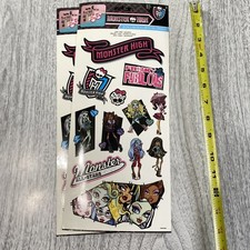 2013 Monster High Decals Stickers Lot of 2 Sheets