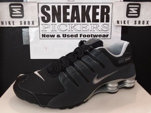 nike shox preto com prata