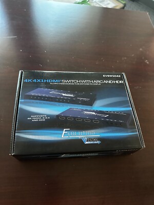 Evolution Vanco 4K4X1 HDMI Switch with ARC and HDR EVSW1042 New In Open Box