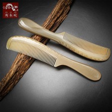 Natural Handmade Hair Comb Genuine OX Horn Comb Antistatic Hair Brush