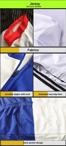 Cycling Jersey Set Mens Team Bike Outfits New Racing Bicycle Uniform Sports Suit - Picture 4 of 10