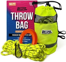 Rescue Rope Water Throwing Bag, Water Rescue Equipment with Rope Bag for Kayak,