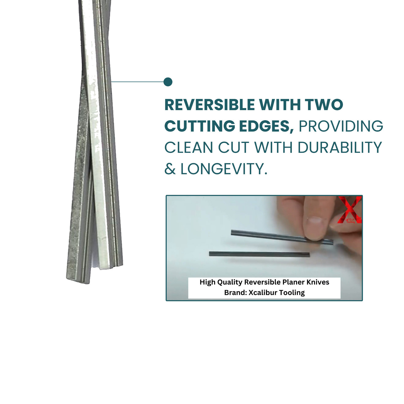 10 x 82mm Carbide Planer Blades to fit Titan TTB291PLN Hand Power