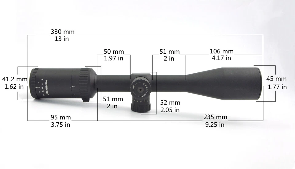 Visionking 3-9x40 Rifle Scope for Target Shooting Hunting Scope - Image 4 of 4