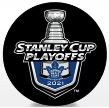 TORONTO MAPLE LEAFS 2021 STANLEY CUP PLAYOFFS LOCK UP PUCK  