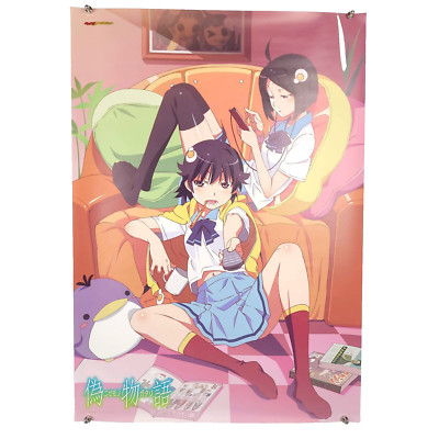 Bakemonogatari Tsukihi Karen Araragi Monogatari B2 Anime Poster Promo- US Seller